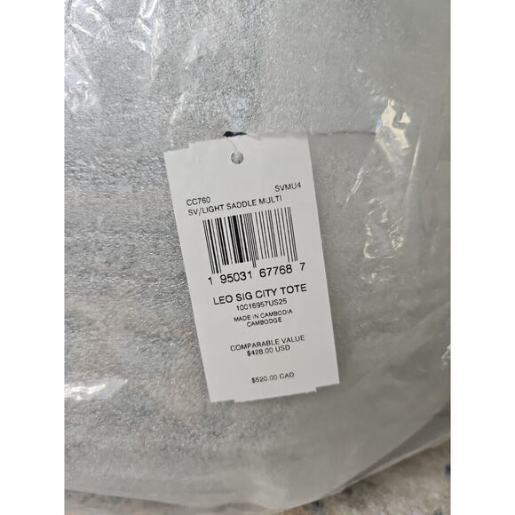 Coach Signature City Tote Animal Jungle Leopard Print Brown Interior MSRP $428 - Picture 11 of 11